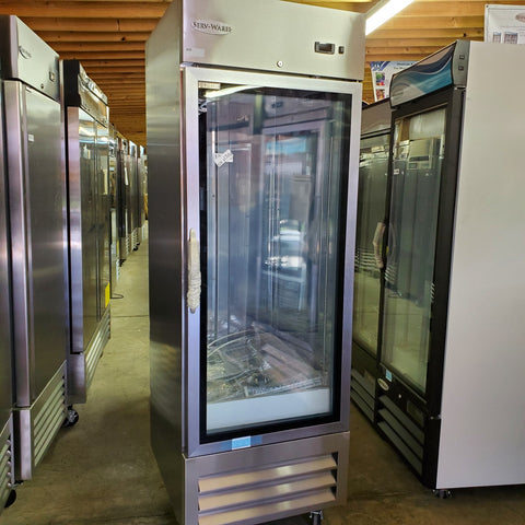 Glass One Door Refrigerator